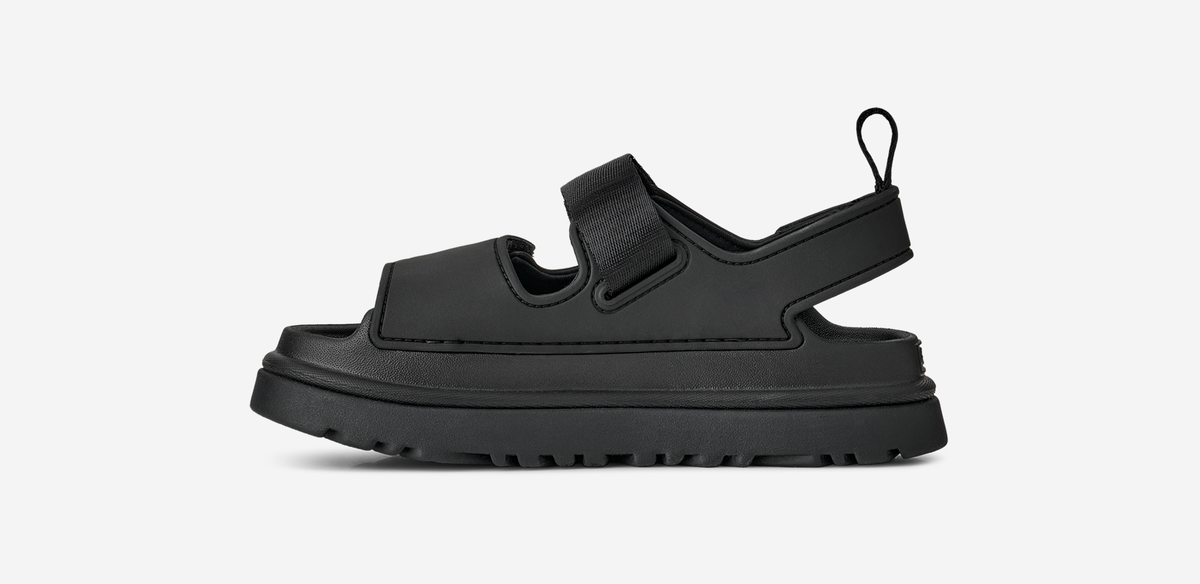 UGG GoldenGlow Sandal Black (Kids) | 1152813K-BLK