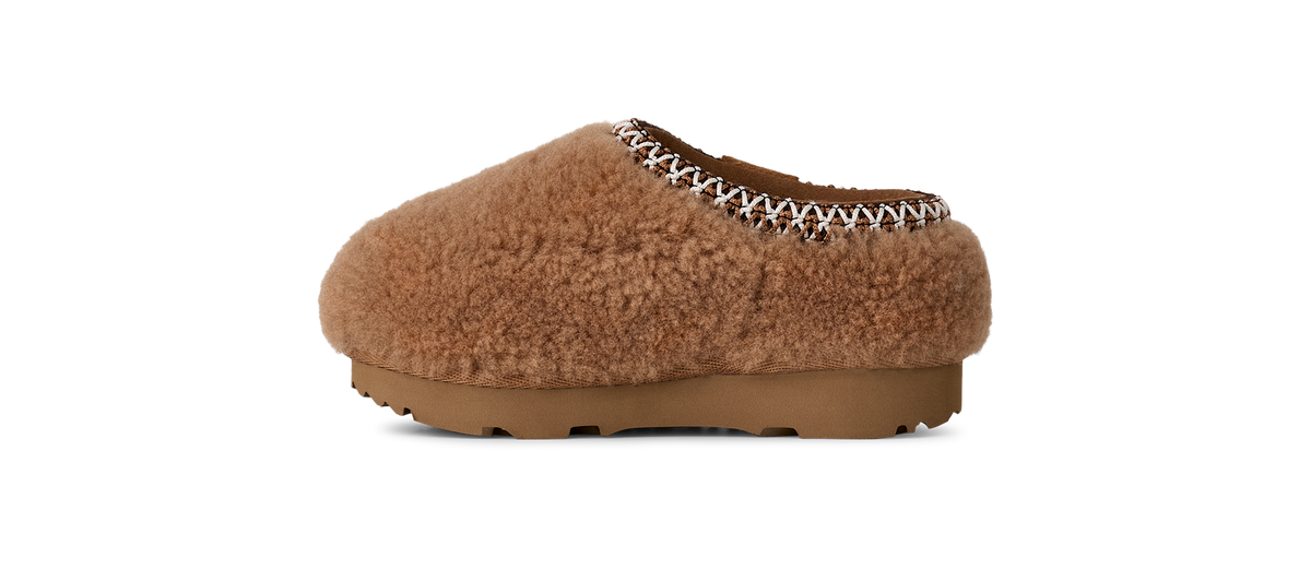 UGG Tasman Maxi Curly Slipper Chestnut (Toddler)