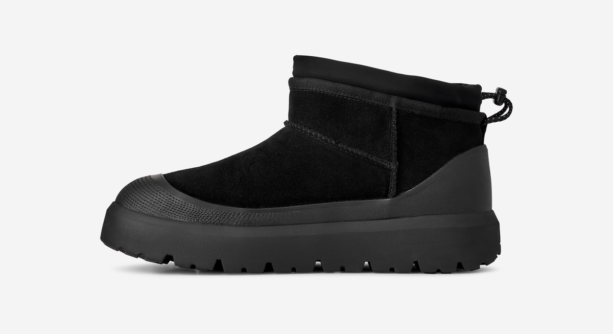 UGG Classic Ultra Mini Weather Hybrid Boot Black | 1174196-BBLC