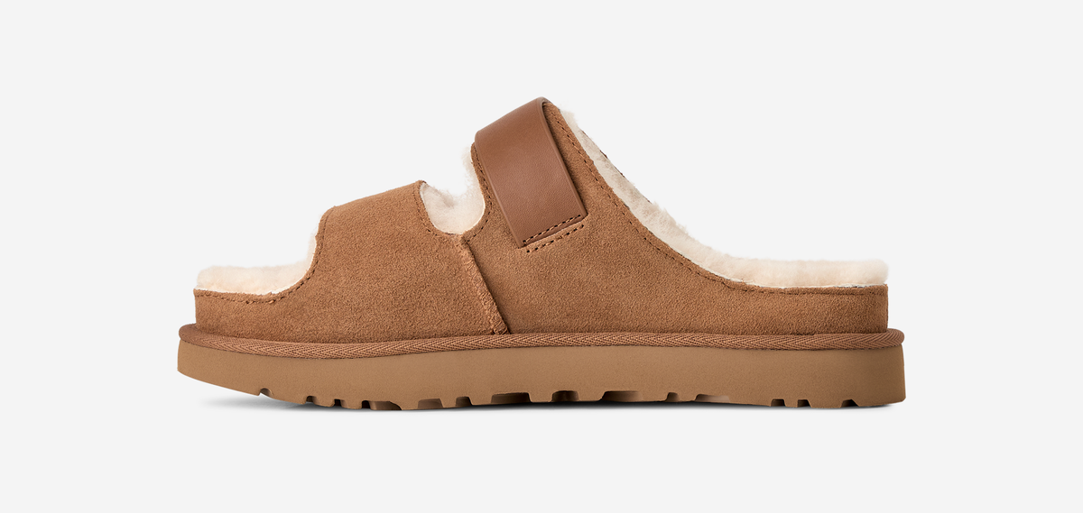 UGG Greenport Strap Slide Chestnut (Women's) | 1167611-CHE