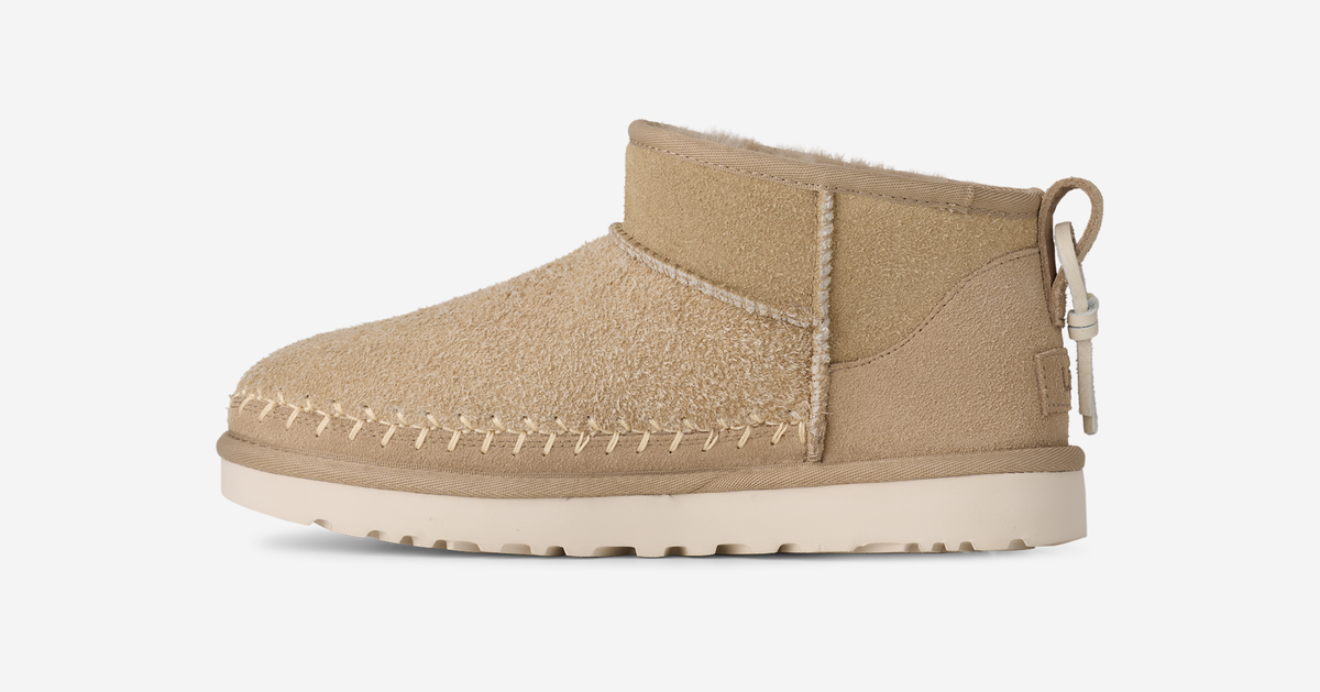 UGG Classic Ultra Mini Biarritz Boot Mustard Seed (Women's) | 1171538-MDSD
