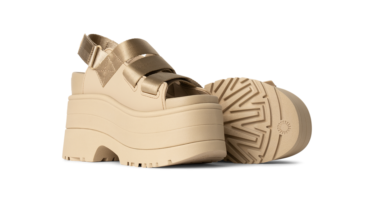 UGG GoldenRise Platform Sandals Mustard Seed (Women's)