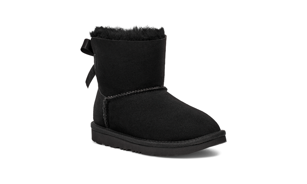 UGG Mini Bailey Bow II Boot Black (Kids)
