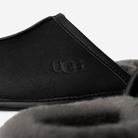 UGG Scuff Leather Slipper Black | 1108192-BLK