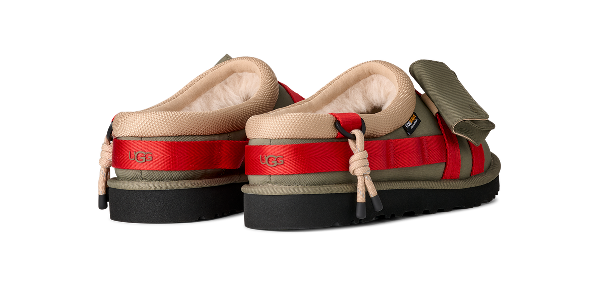 UGG Tasman Wildwood Slipper Burnt Olive Red Pepper