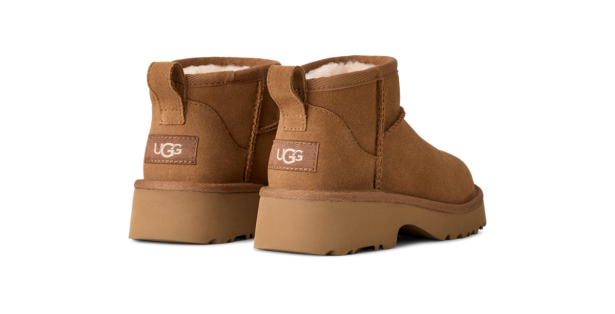 UGG Classic Ultra Mini New Heights Boot Chestnut (Kids)