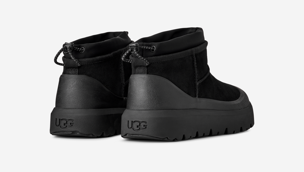 UGG Classic Ultra Mini Weather Hybrid Boot Black | 1174196-BBLC