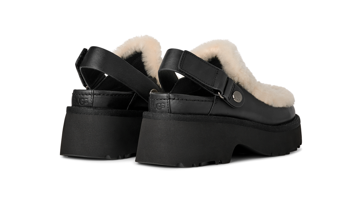 UGG Esmee Leather Clog Black (Women's)