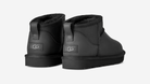 UGG Classic Ultra Mini Leather Boot Black (Women's) | 1174210-BLK