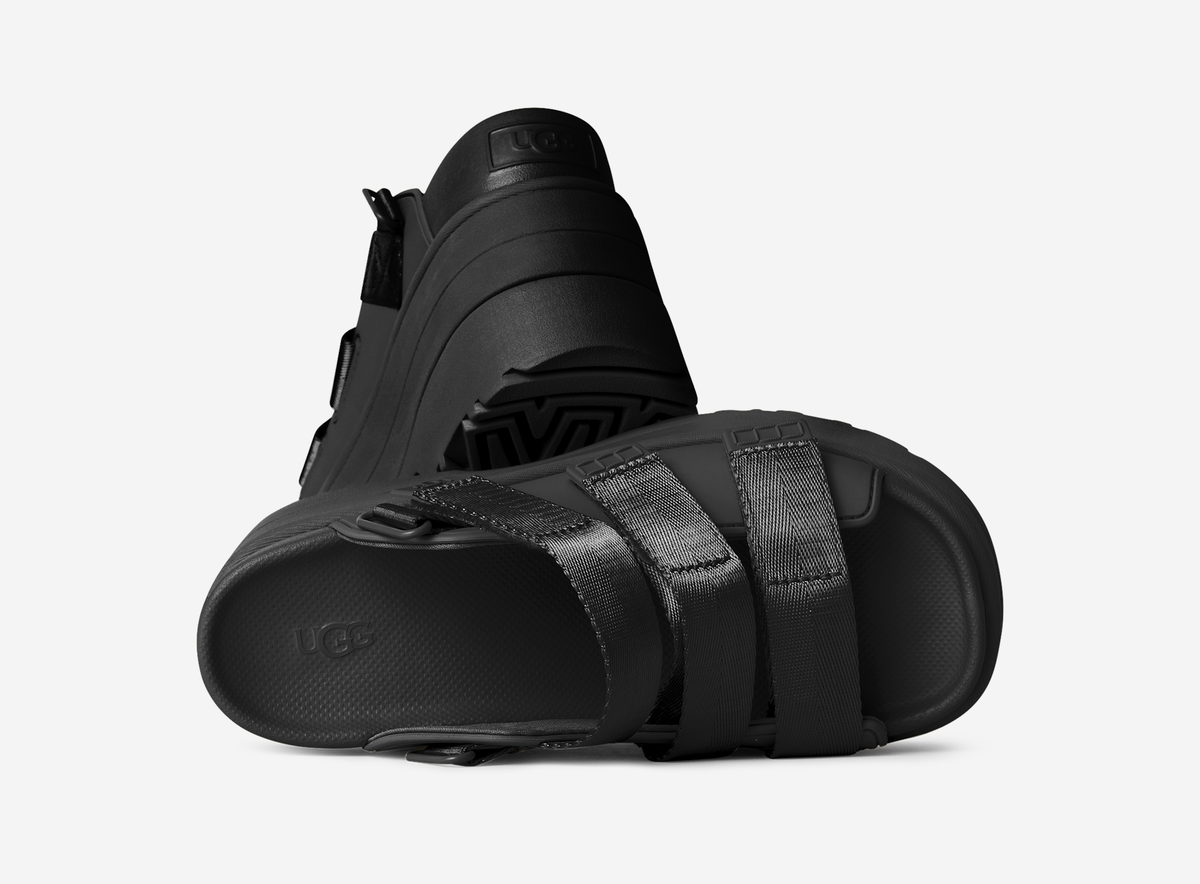 UGG GoldenRise Platform Sandals Black (Women's) | 1167431-BLK