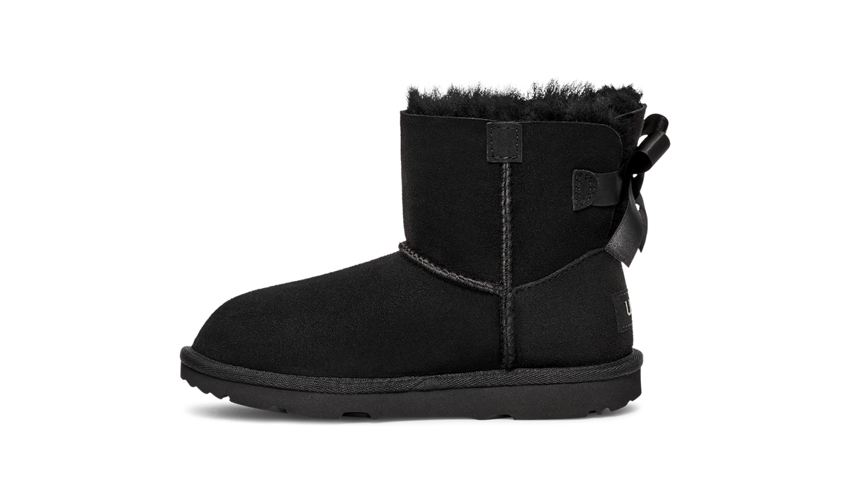 UGG Mini Bailey Bow II Boot Black (Kids)