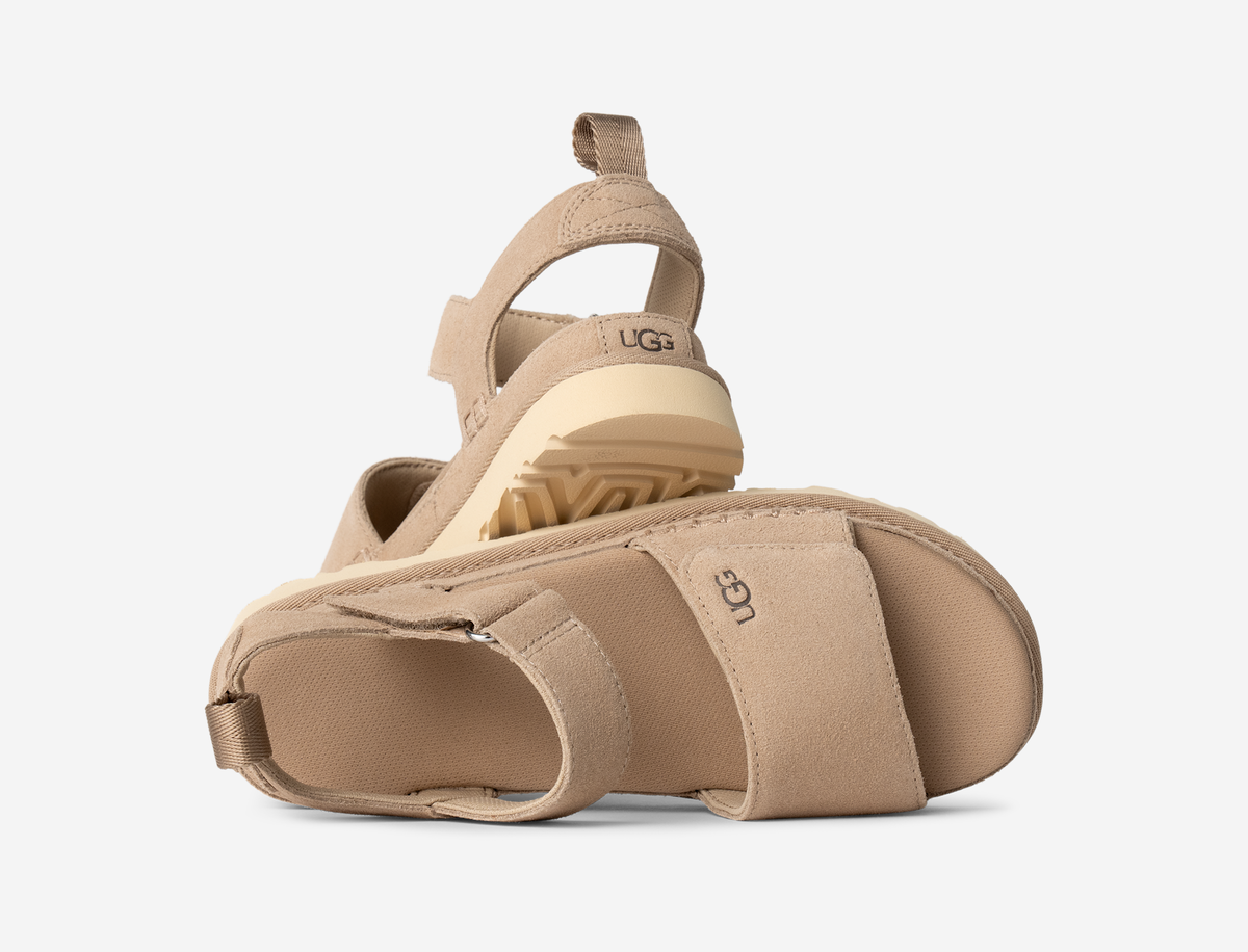 UGG Goldenstar Platform Sandal Sand (Women's) | 1136783-SAN