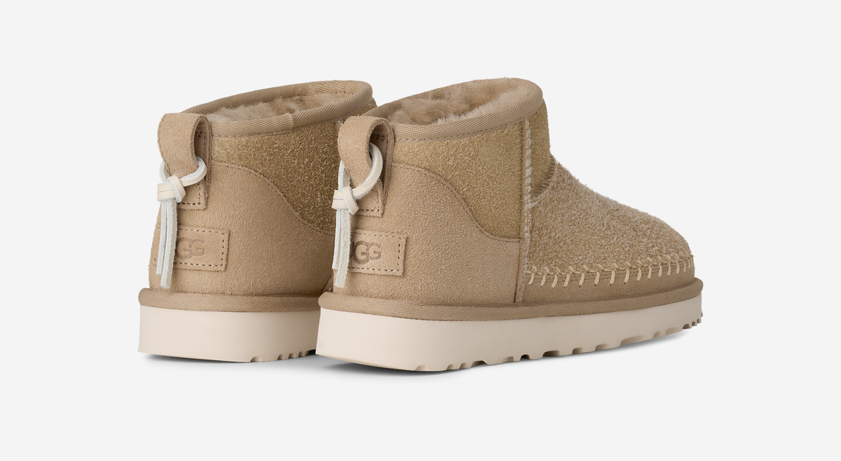 UGG Classic Ultra Mini Biarritz Boot Mustard Seed (Women's) | 1171538-MDSD