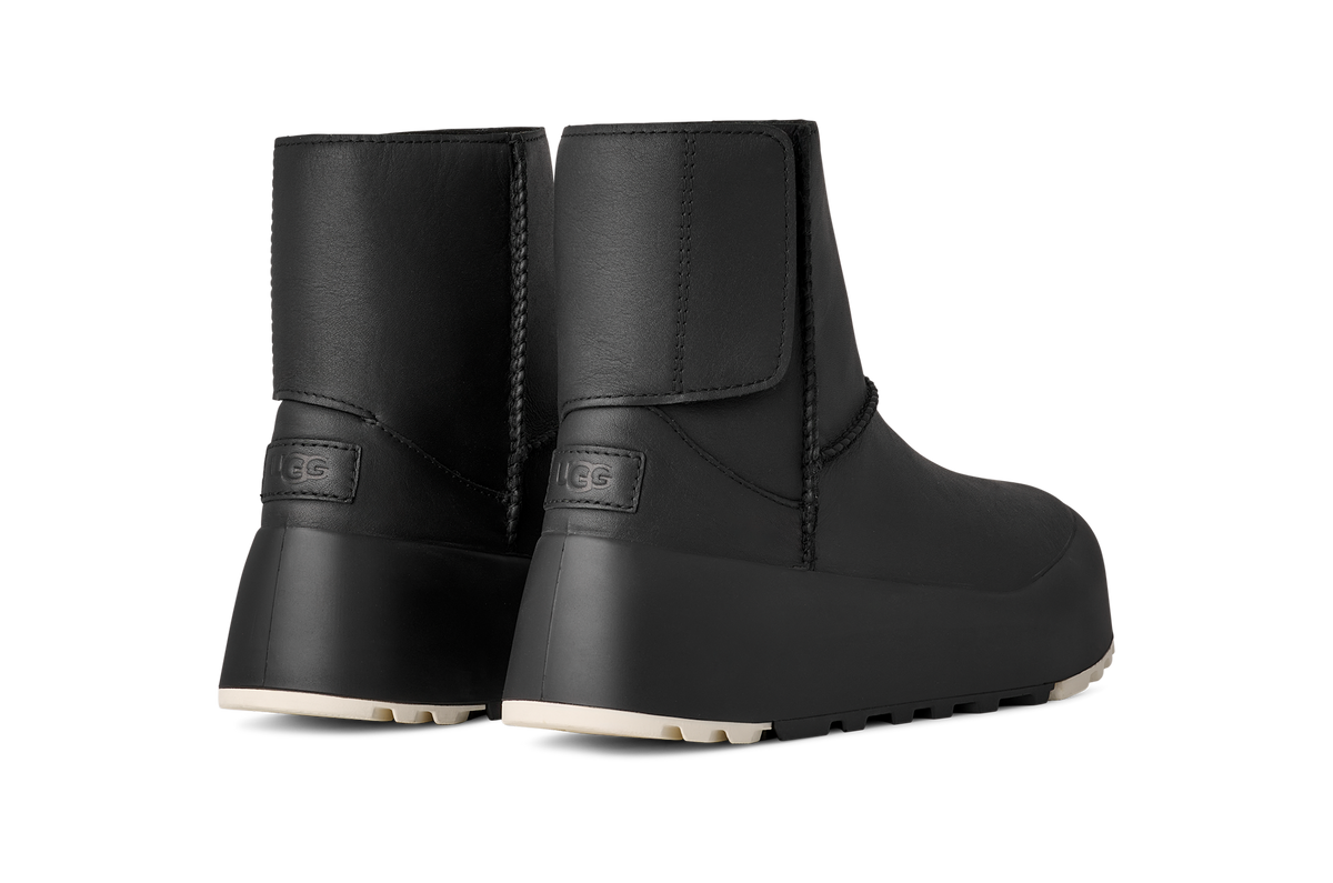 UGG Classic StreetScape Leather Boot Black Jasmine (Women's)