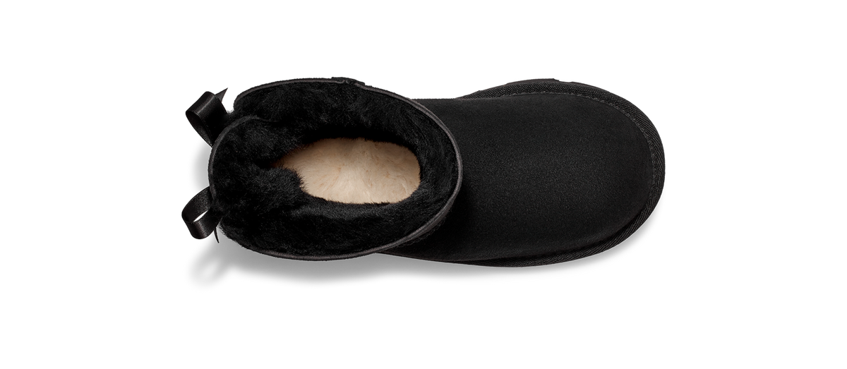 UGG Mini Bailey Bow II Boot Black (Kids)
