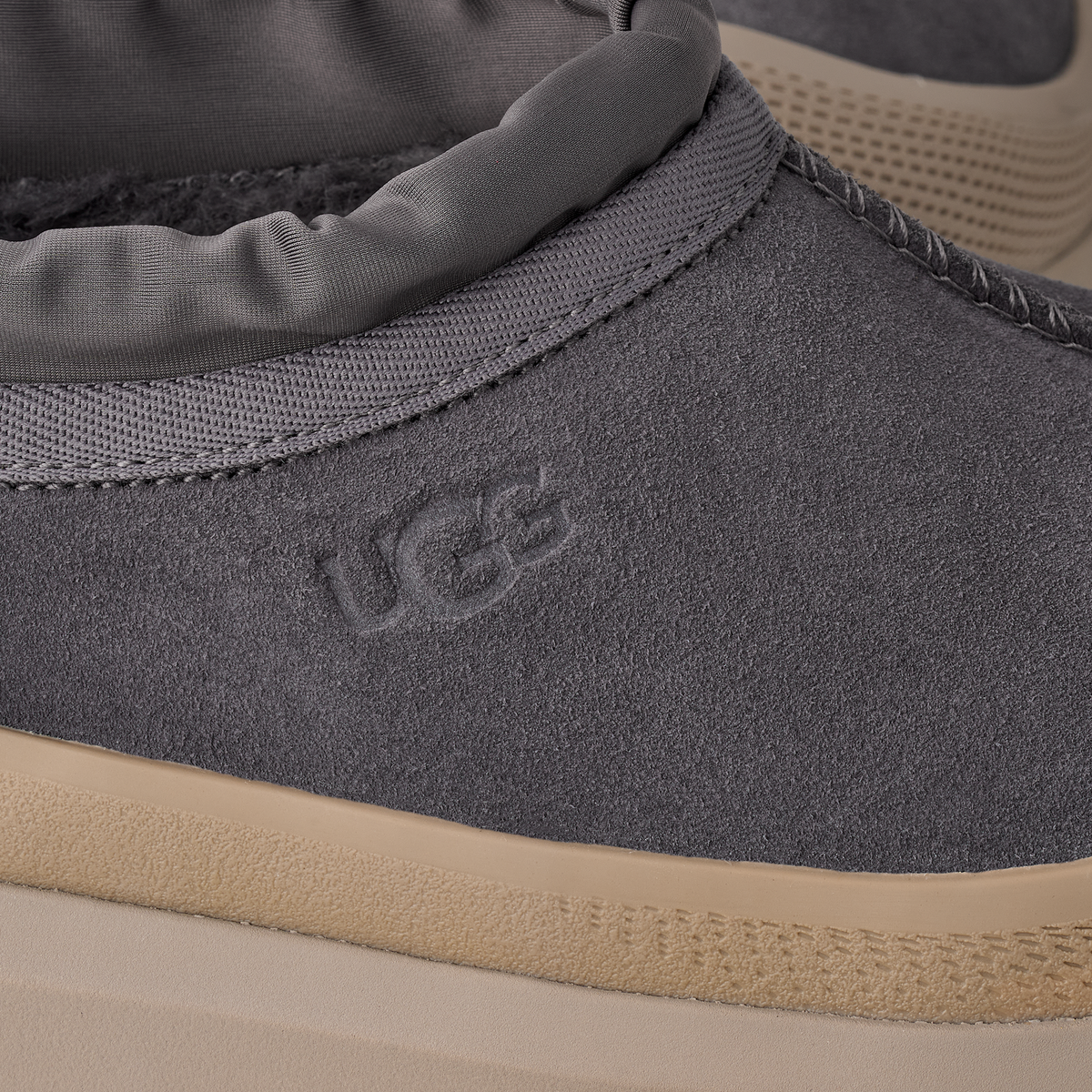 UGG Tasman Weather Hybrid Slipper Obsidian Cobble Grey | 1144096-OBB