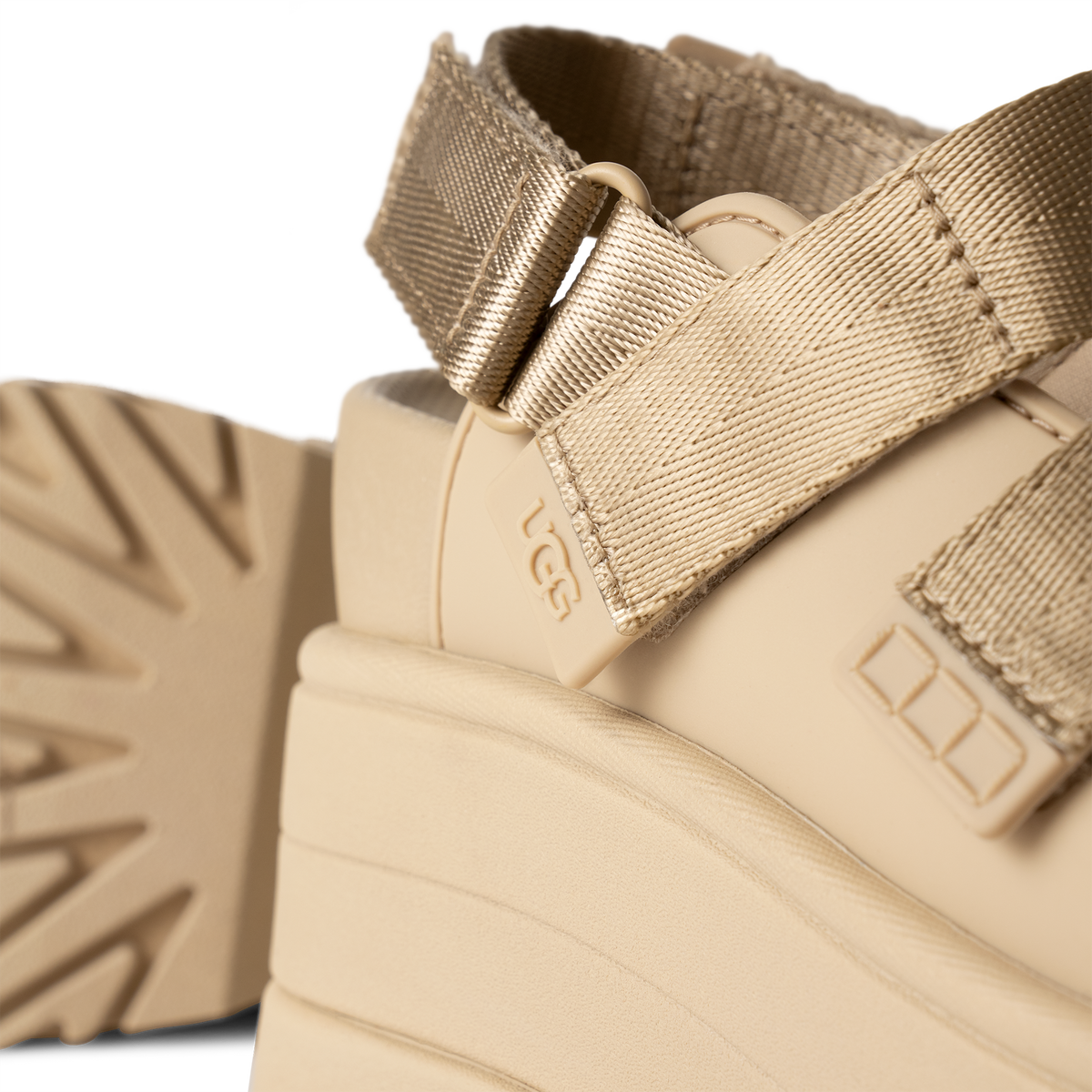 UGG GoldenRise Platform Sandals Mustard Seed (Women's)