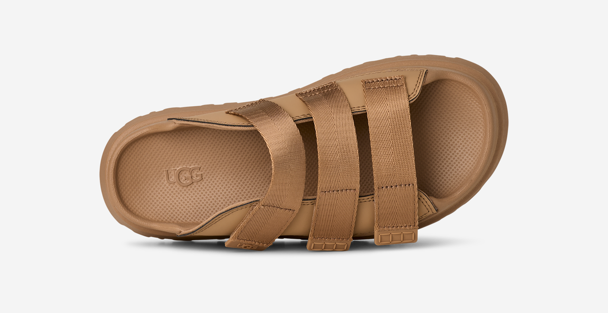 UGG GoldenGlow Slide Dark Sand (Women's) | 1167430-DND