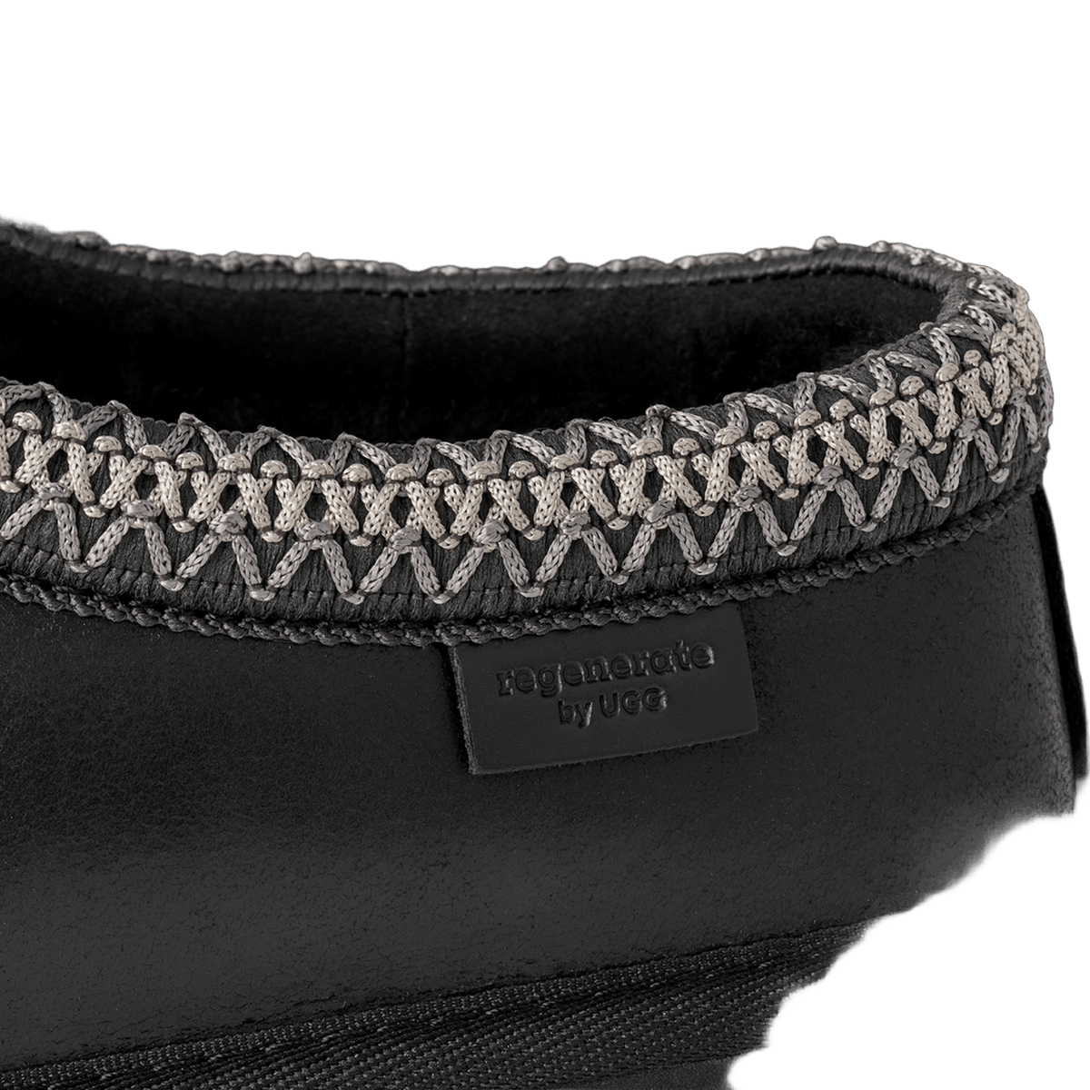 UGG Tasman LTHR Regen Slipper Black (Women's)