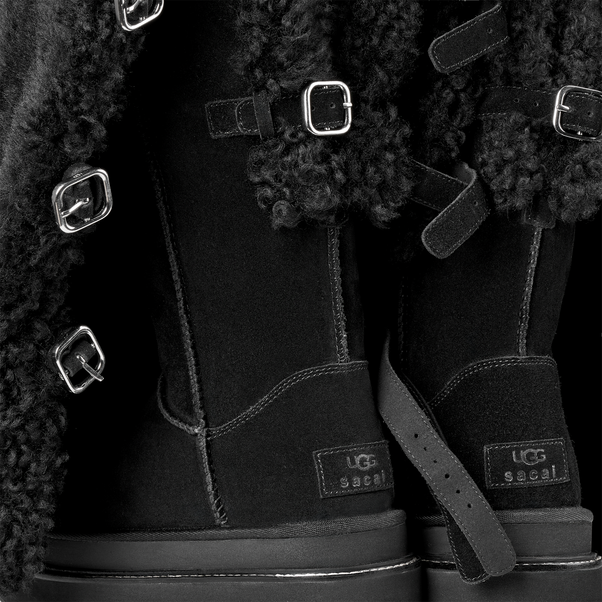 UGG Thigh High Boot sacai Black (Women's)