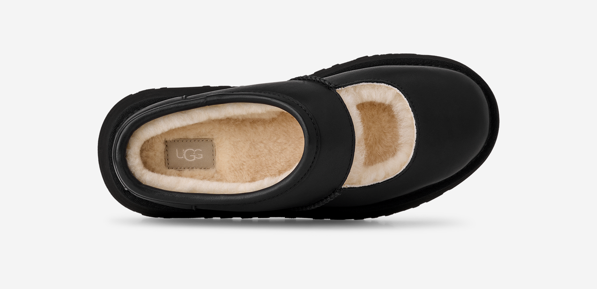 UGG Bea Mary Jane Leather Black (Women's) | 1172871-BLK