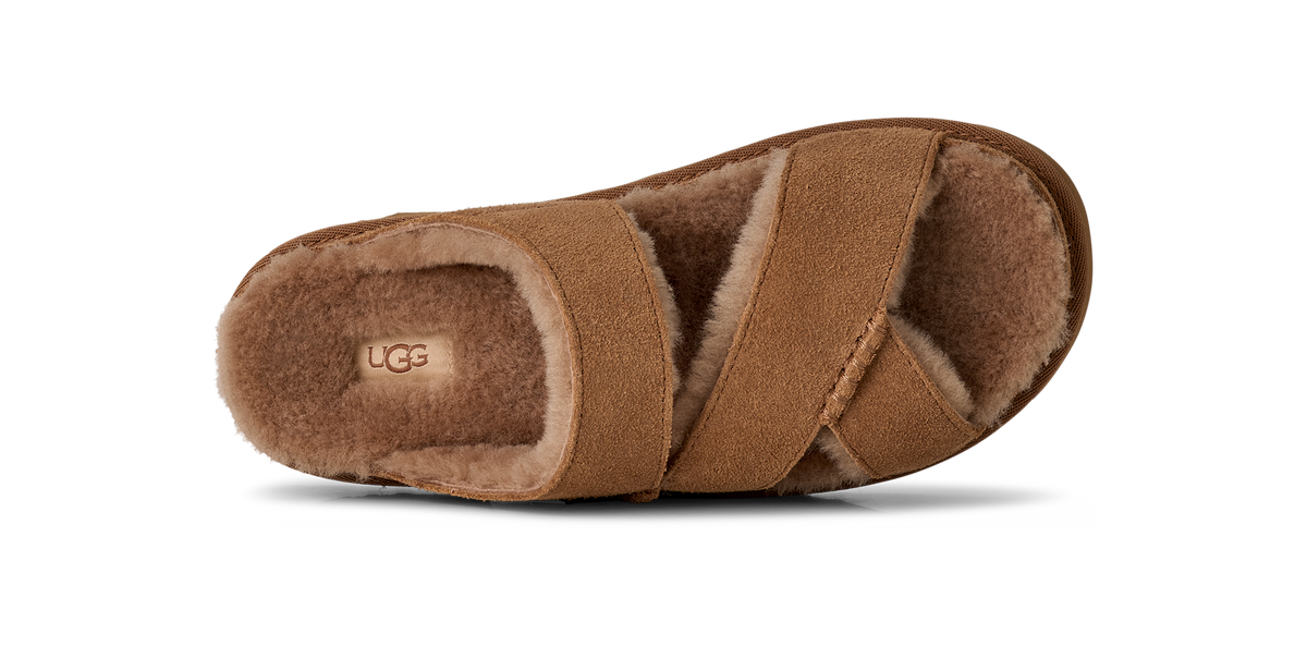 UGG Greenport Cross Strap Slide Chestnut (Women's)