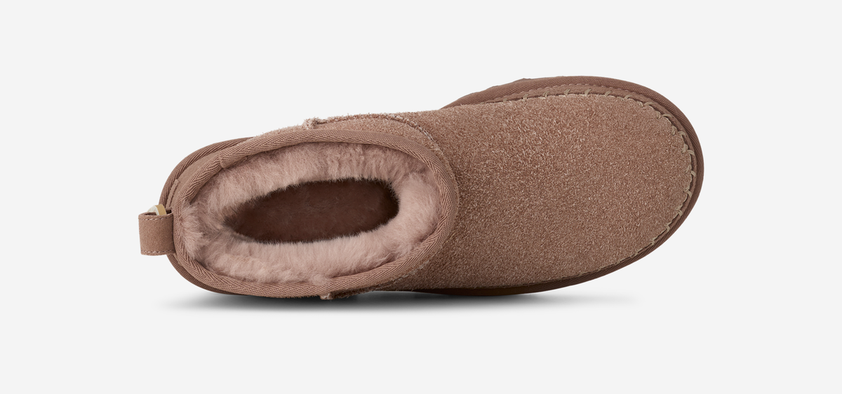 UGG Classic Ultra Mini Biarritz Boot Rocky Oak (Women's) | 1171538-RYK