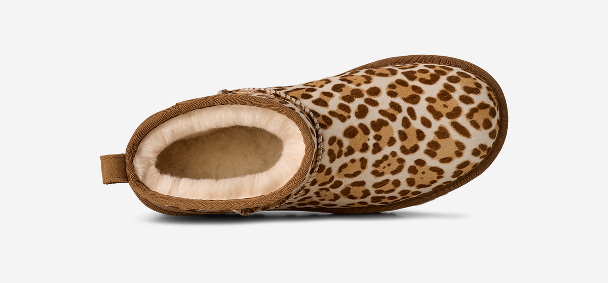 UGG Classic Ultra Mini Boot Felicity Leopard Jasmine (Women's) | 1178110-FDJ