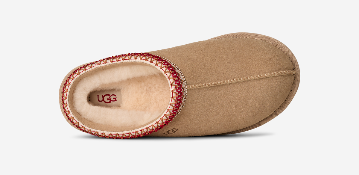 UGG Tasman II Slipper Sand Dark Cherry (Women's) | 1174470-SDDR