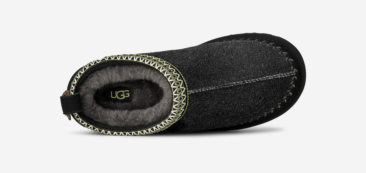 UGG Tasman Biarritz Slipper Black (Women's) | 1171444-BLK