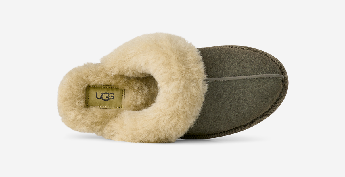 UGG Scuffette II Slipper Moss Green Muted Brass (Women's) | 1106872-MRNM