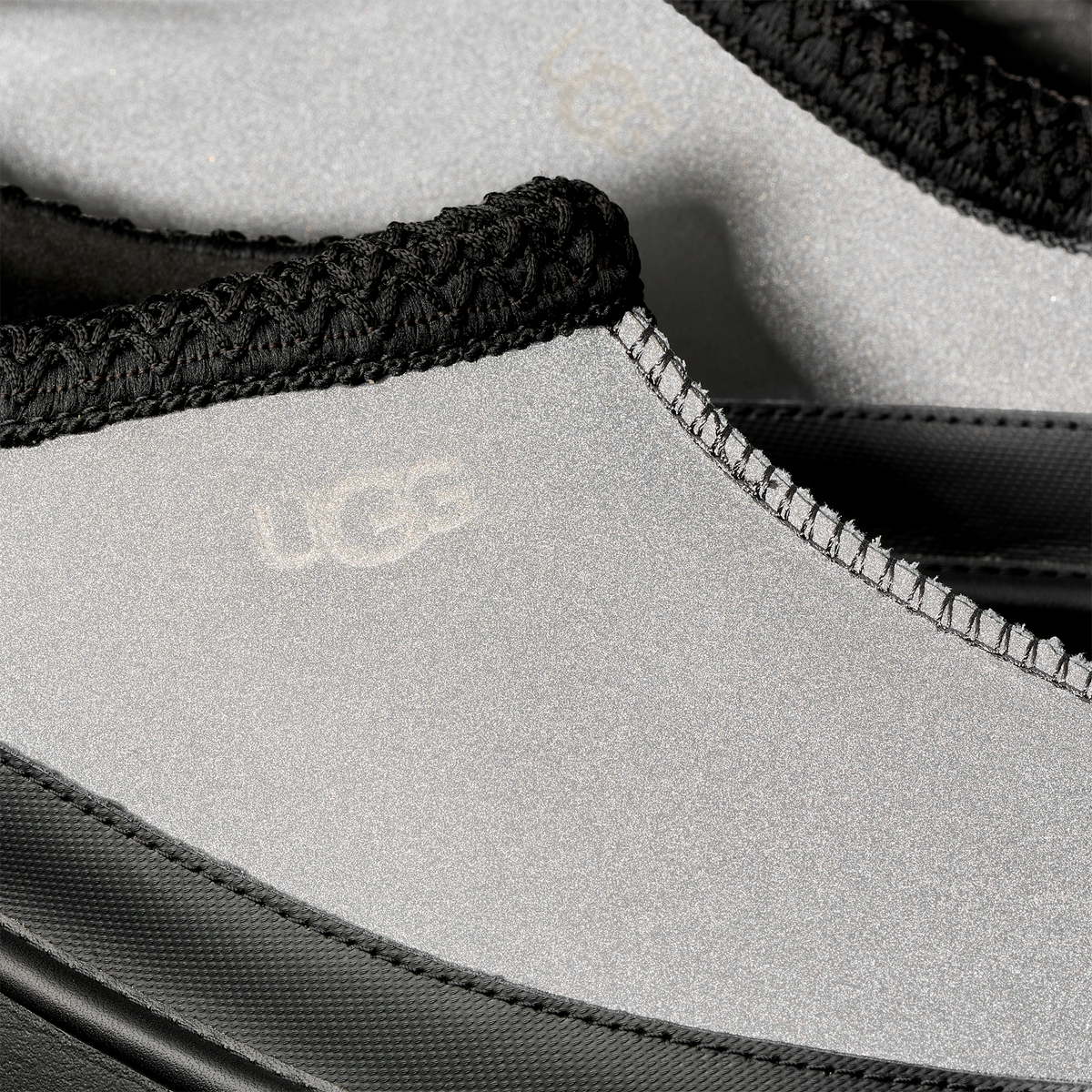 UGG Tasman Reflective Slipper Black Reflective