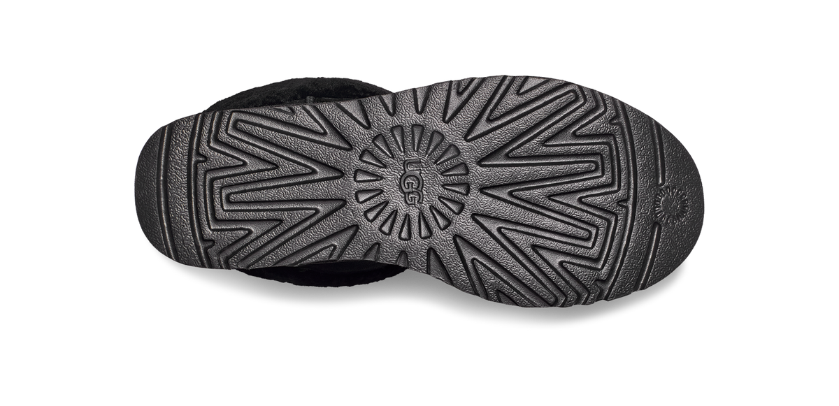 UGG Classic Ultra Mini Maxi Curly Boot Black (Women's)
