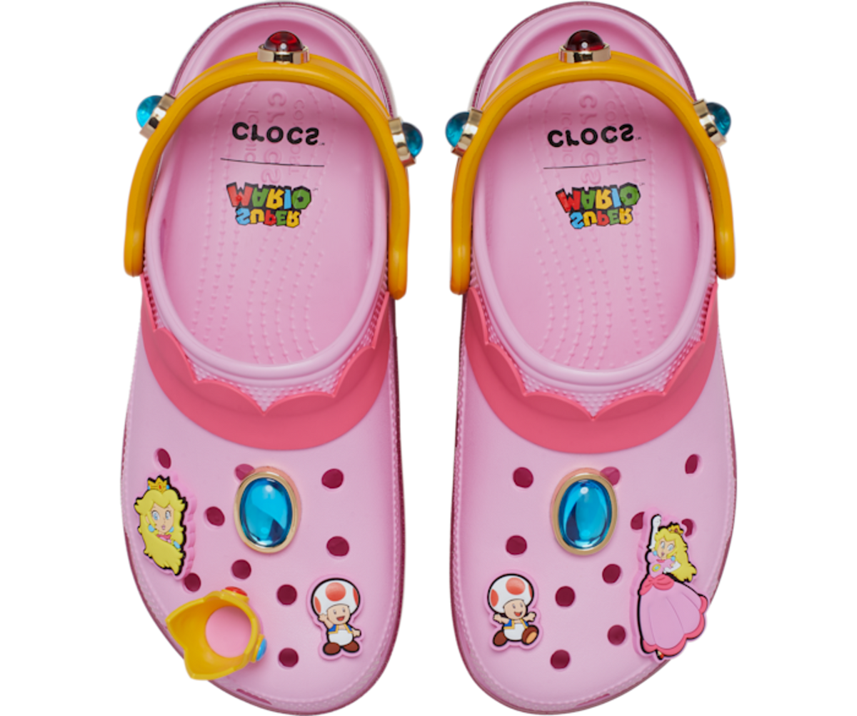 Crocs Classic Platform Clog Super Mario Bros. Princess Peach (Women's)