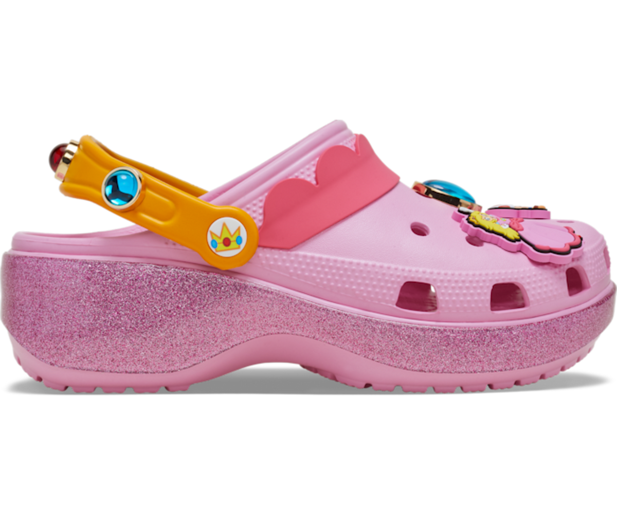 Crocs Classic Platform Clog Super Mario Bros. Princess Peach (Women's)