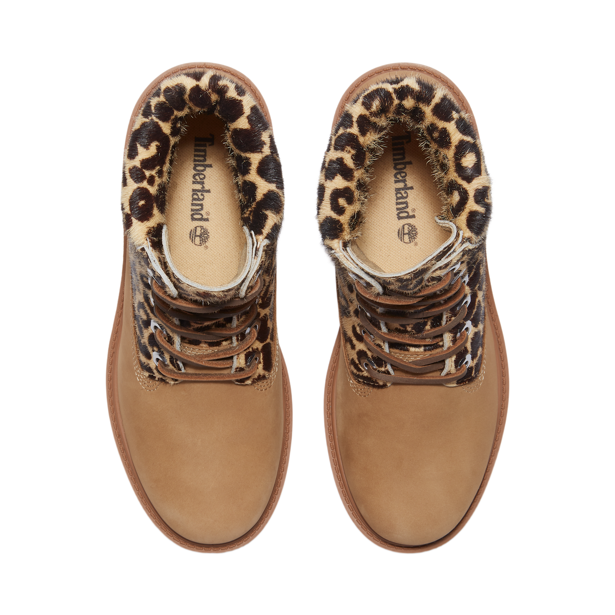 Timberland 6" Premium Boot Leopard Print Beige Nubuck (Women's)