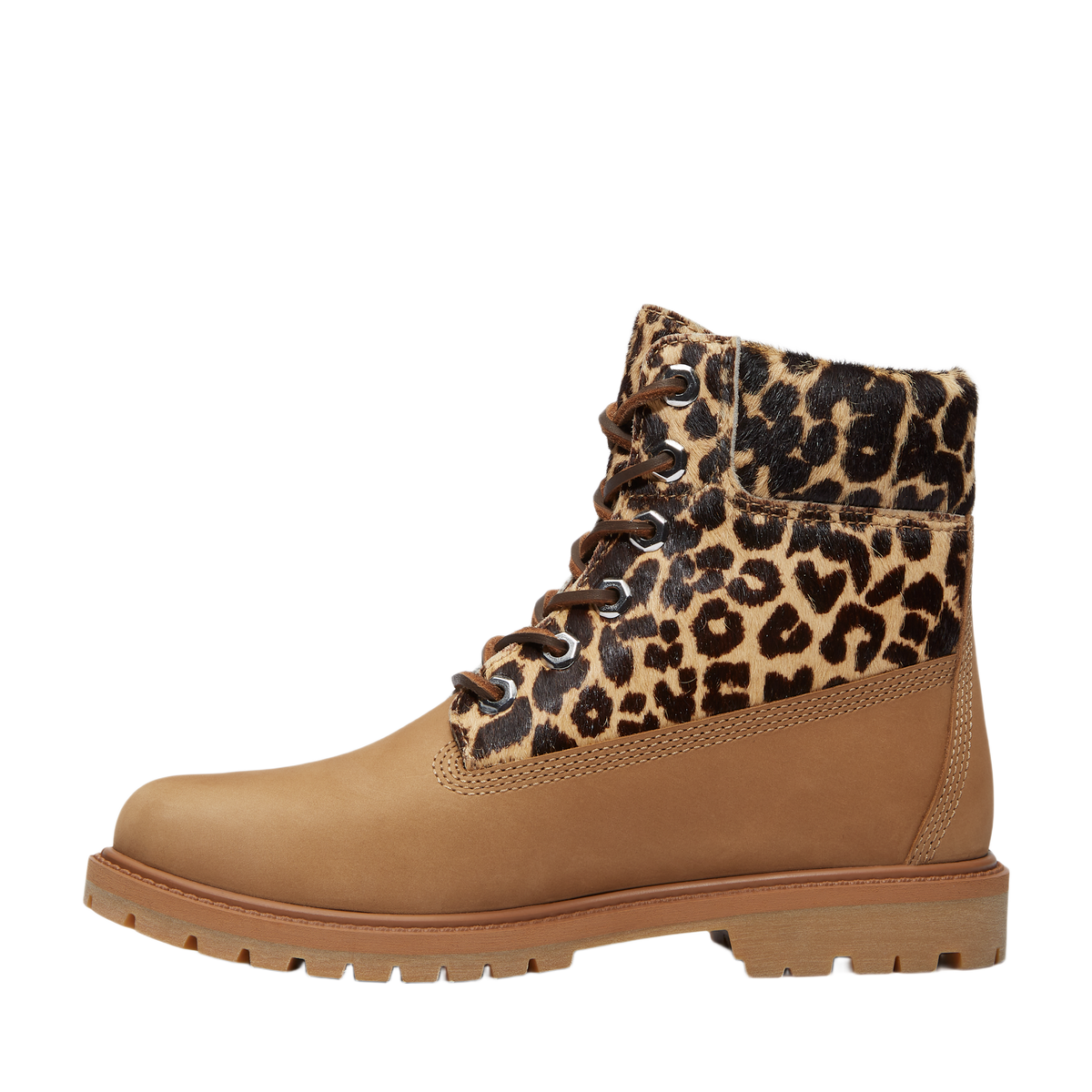 Timberland 6" Premium Boot Leopard Print Beige Nubuck (Women's)
