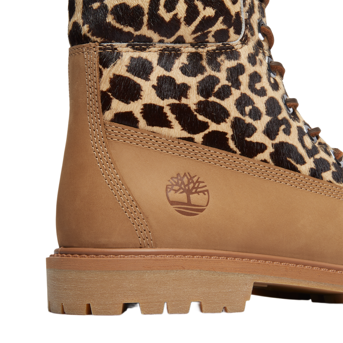 Timberland 6" Premium Boot Leopard Print Beige Nubuck (Women's)