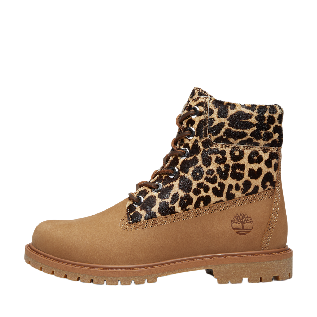 Timberland 6" Premium Boot Leopard Print Beige Nubuck (Women's)