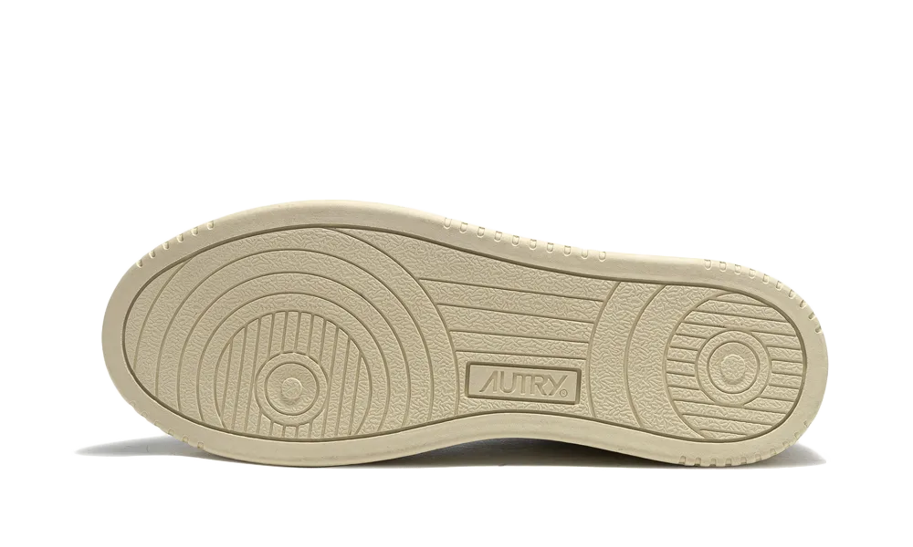 AUTRY Medalist Low Leather White Beige Suede