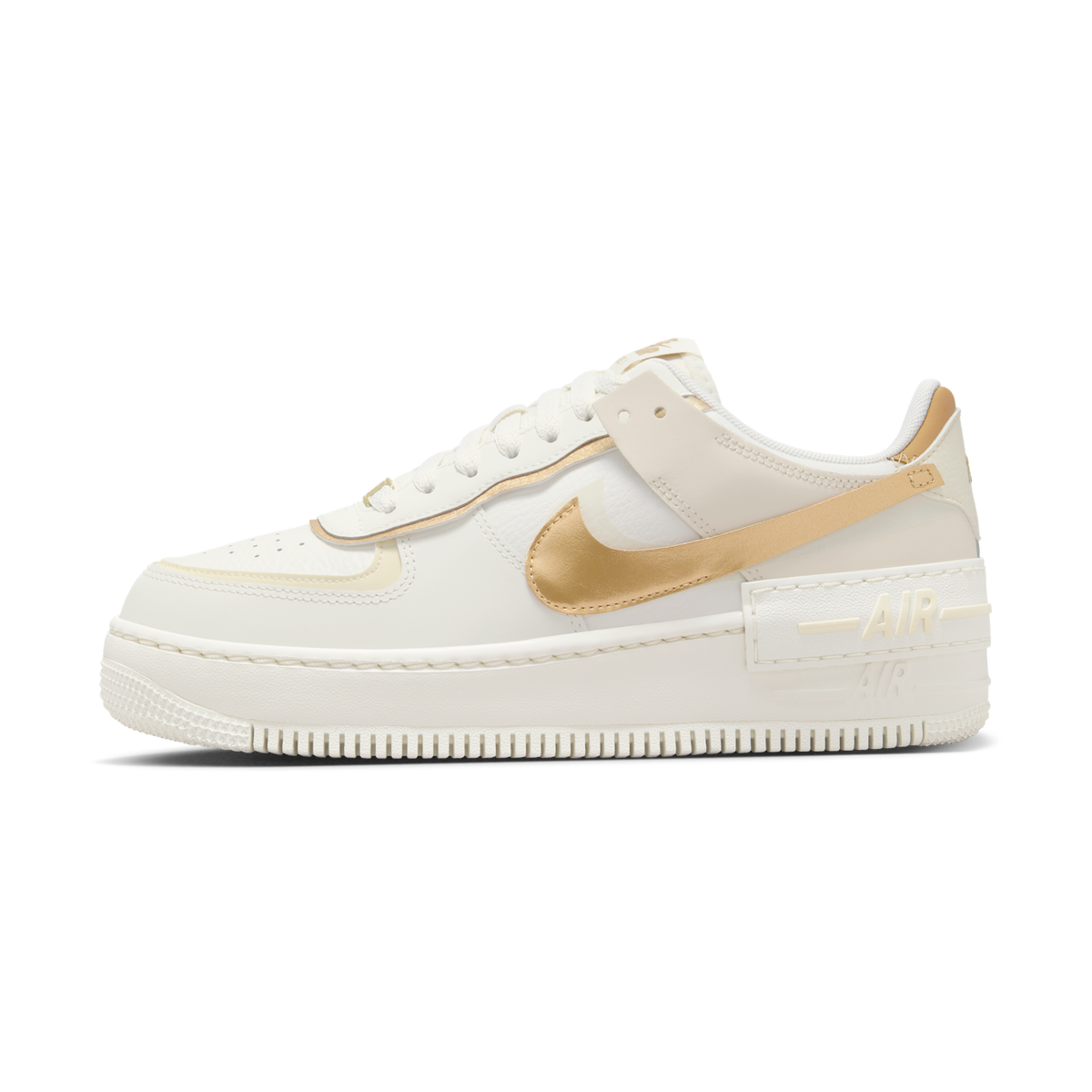 Nike Air Force 1 Shadow Sail Coconut Milk Metallic Gold (Women's)