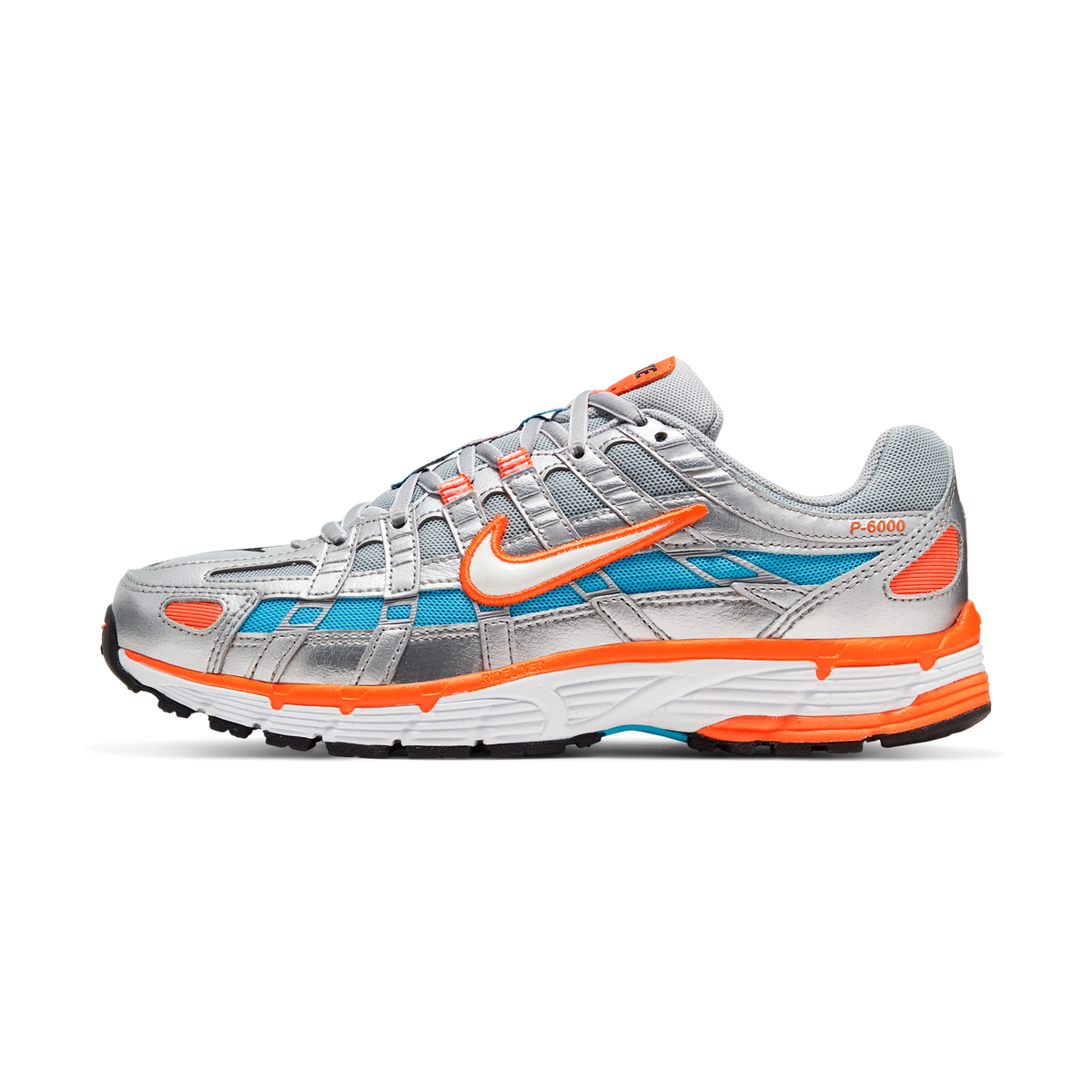Nike P-6000 Metallic Silver Crimson Blue Fury (Women's)