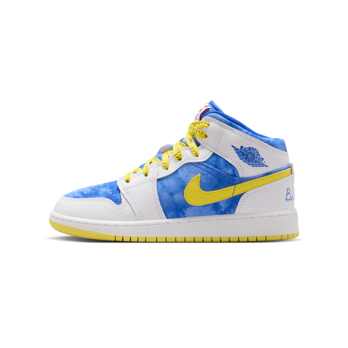 Jordan 1 Mid Sneaker School Be Tall In Your Thinking (GS)