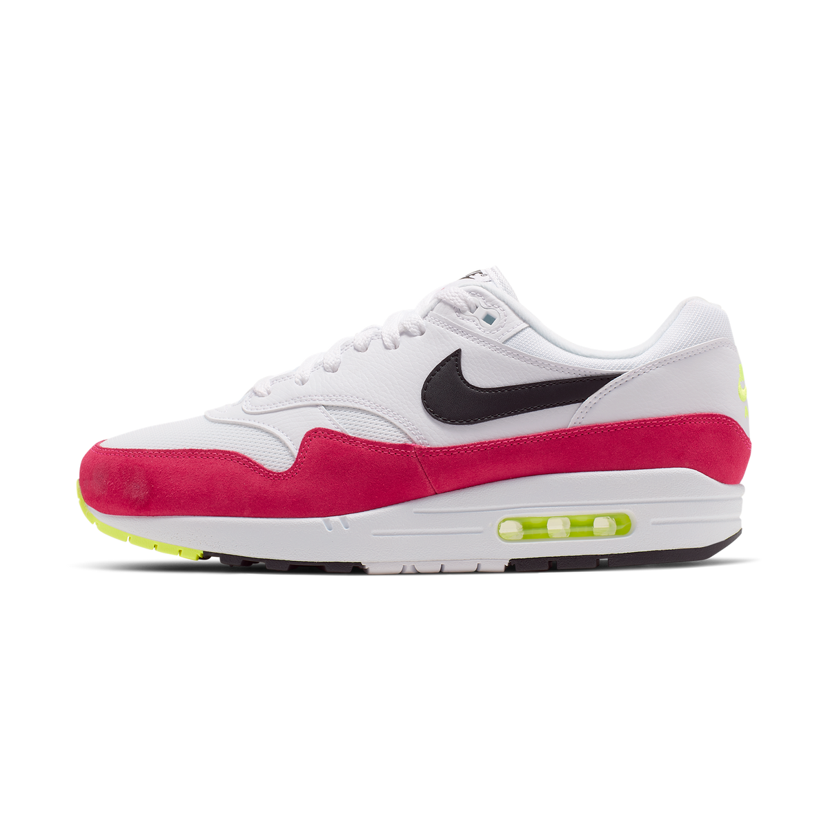 Nike Air Max 1 White Black Volt Rush Pink