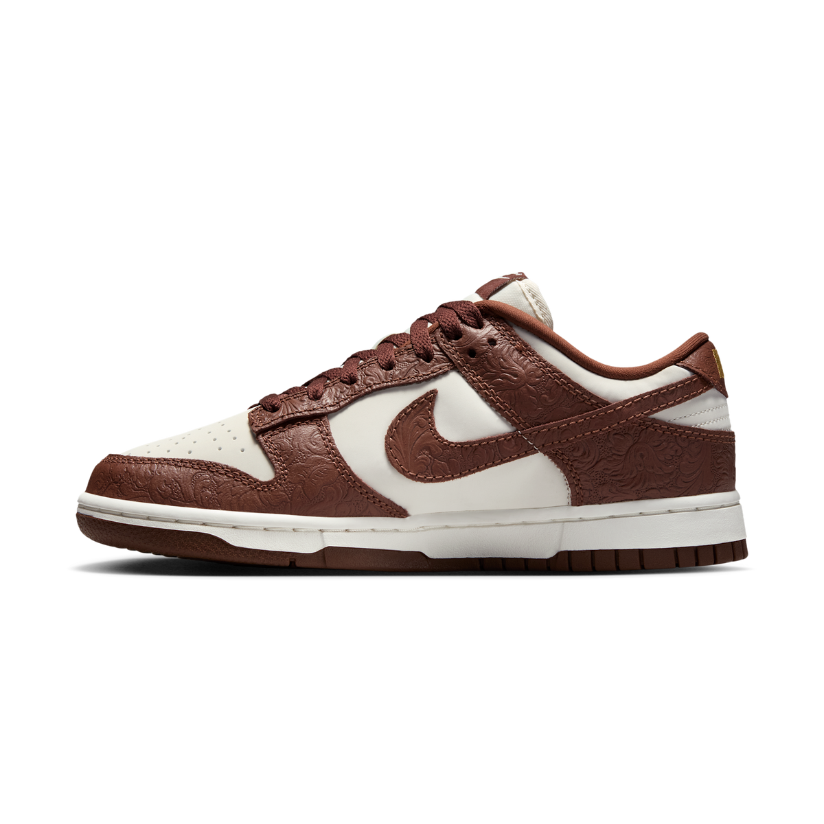 Nike Dunk Low Embossed Baroque Sail Fauna Brown (Women's) | IF3944-100