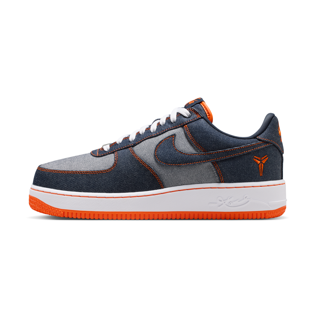 Nike Air Force 1 Low Protro Kobe Bryant Denim Obsidian Safety Orange