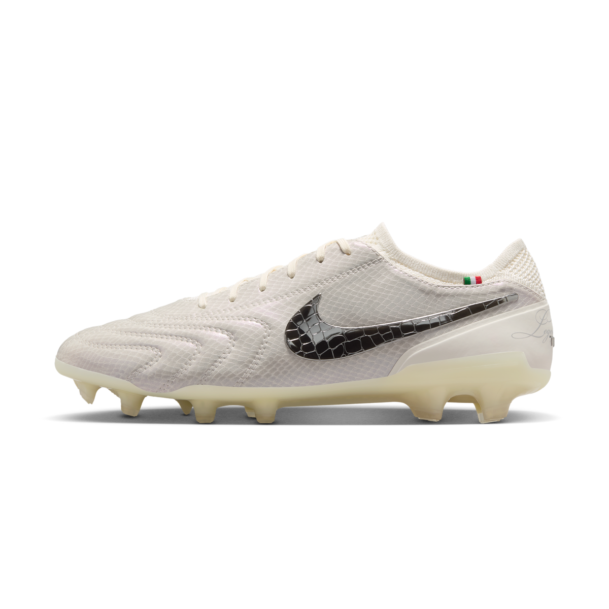 Nike Tiempo Legend 10 Elite Luxe FG Montebelluna Leather White Snakeskin | FZ1487-100