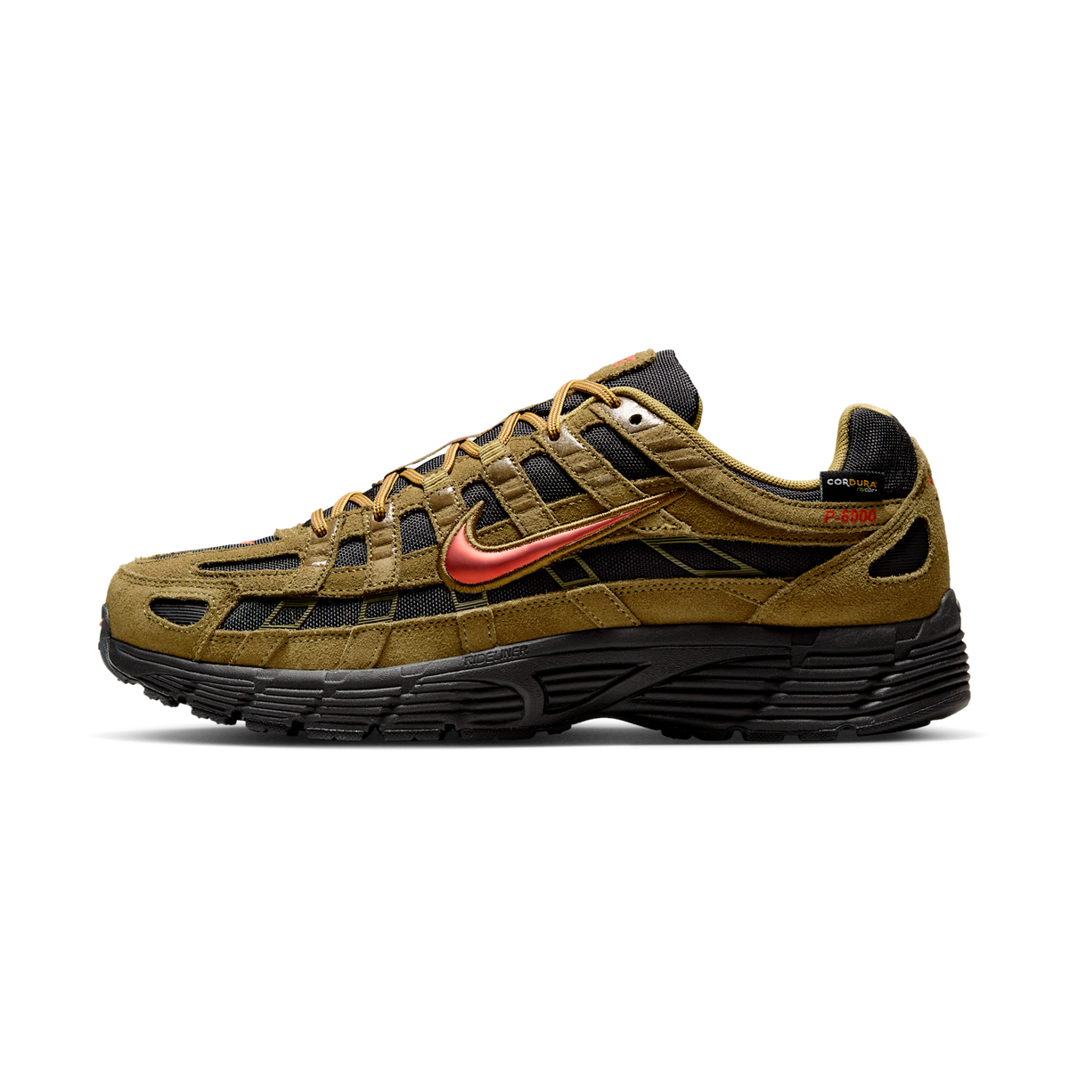 Nike P-6000 Premium Cordura Olive Flak Black Picante Red
