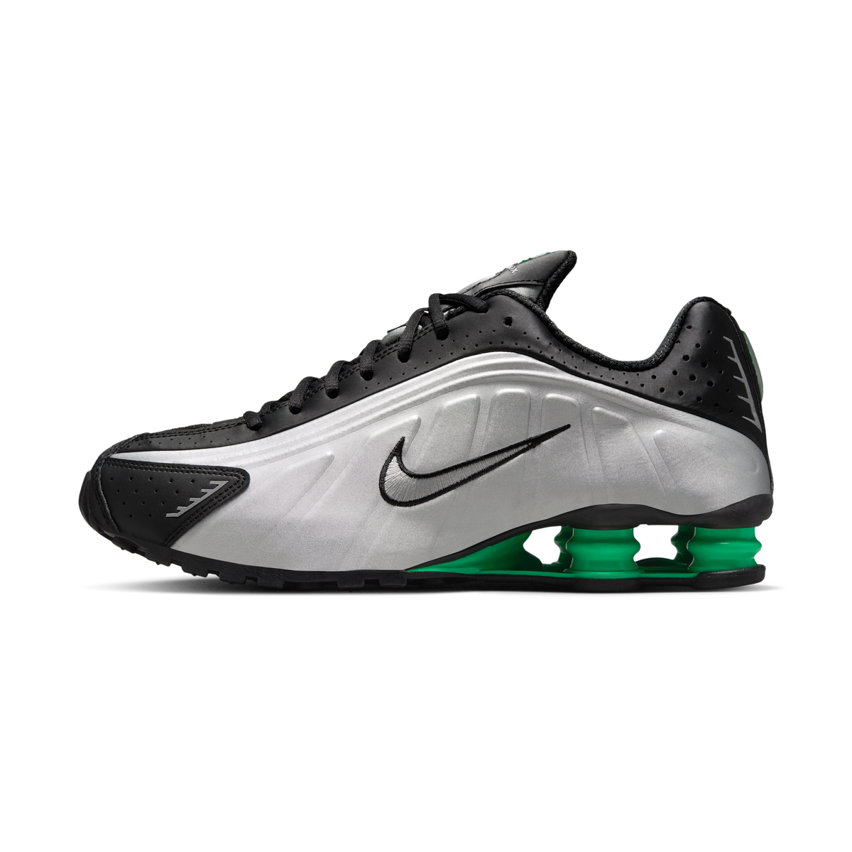 Nike Shox R4 Metallic Silver Green Shock | HQ1988-006