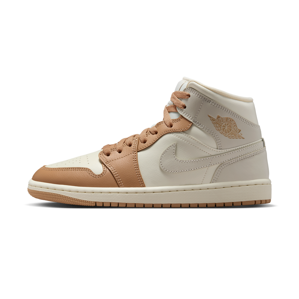 Jordan 1 Mid Tan Toe (Women's)